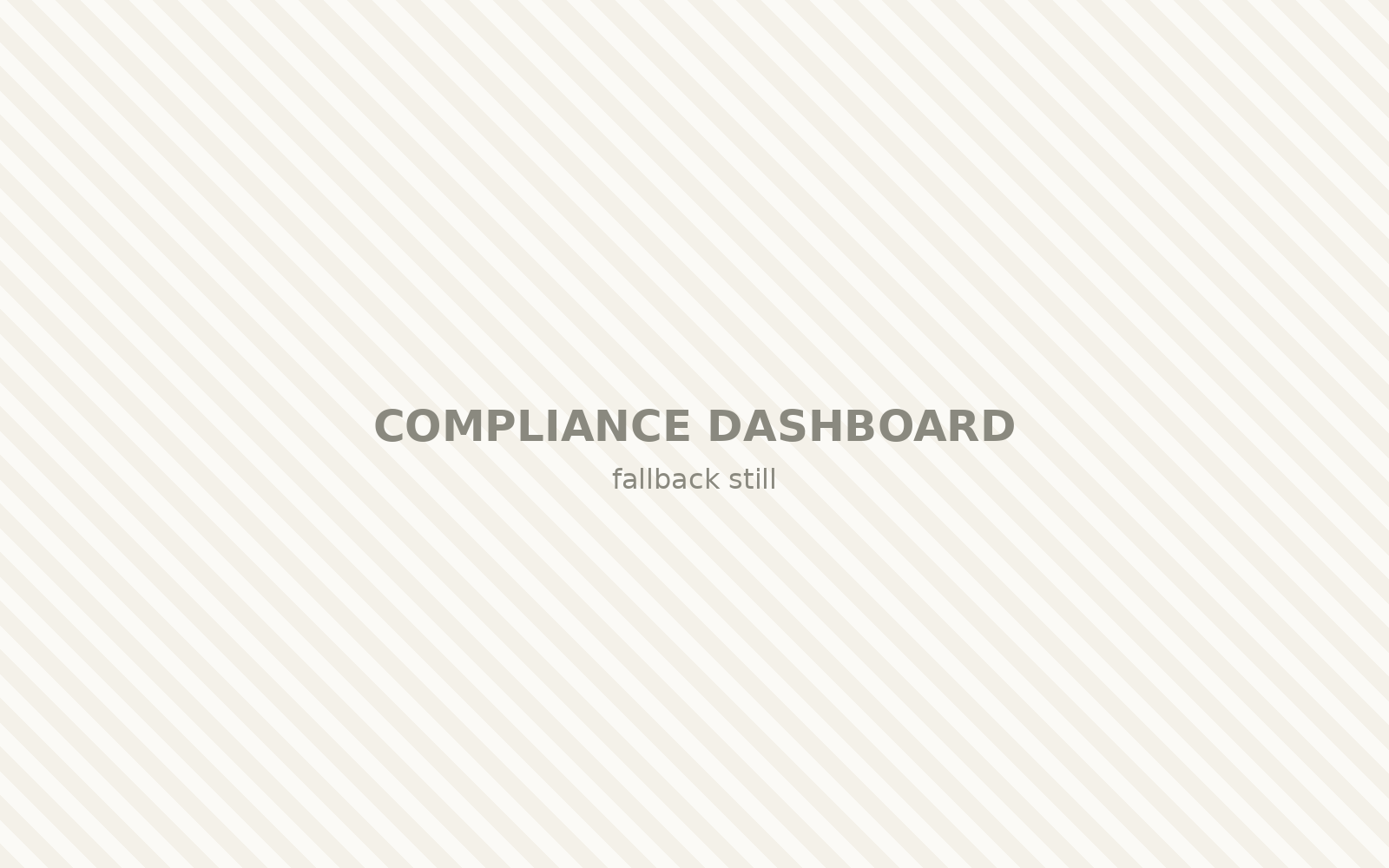 Garrison Health compliance dashboard