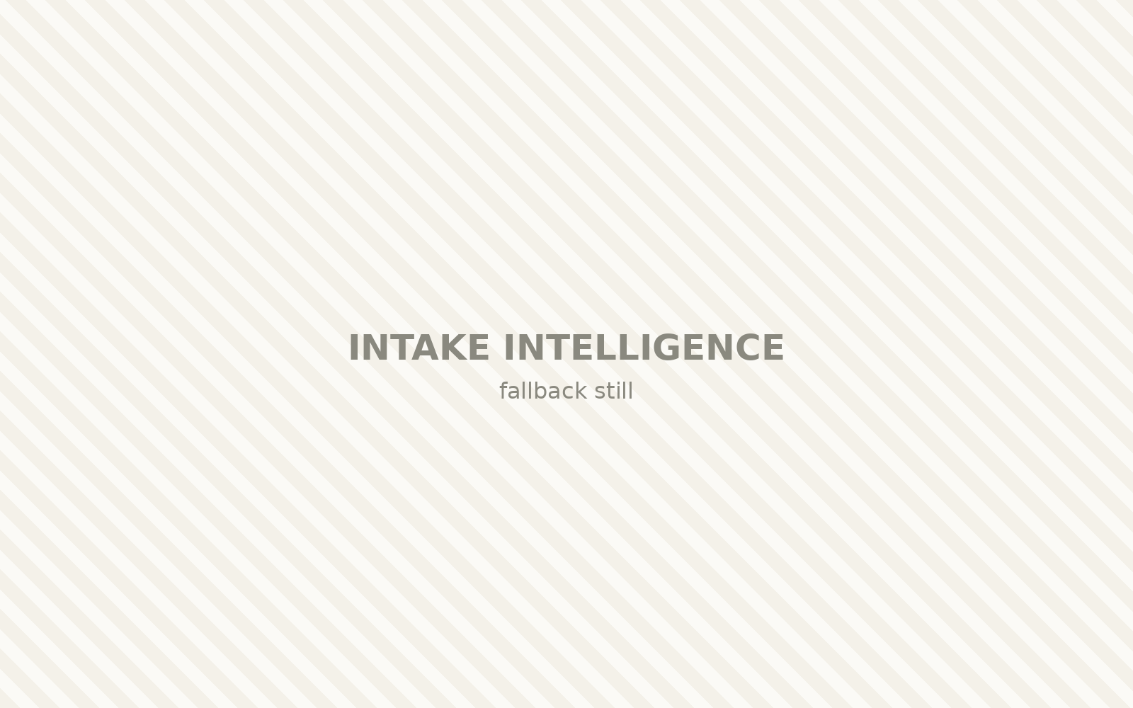 Garrison Health intake intelligence view